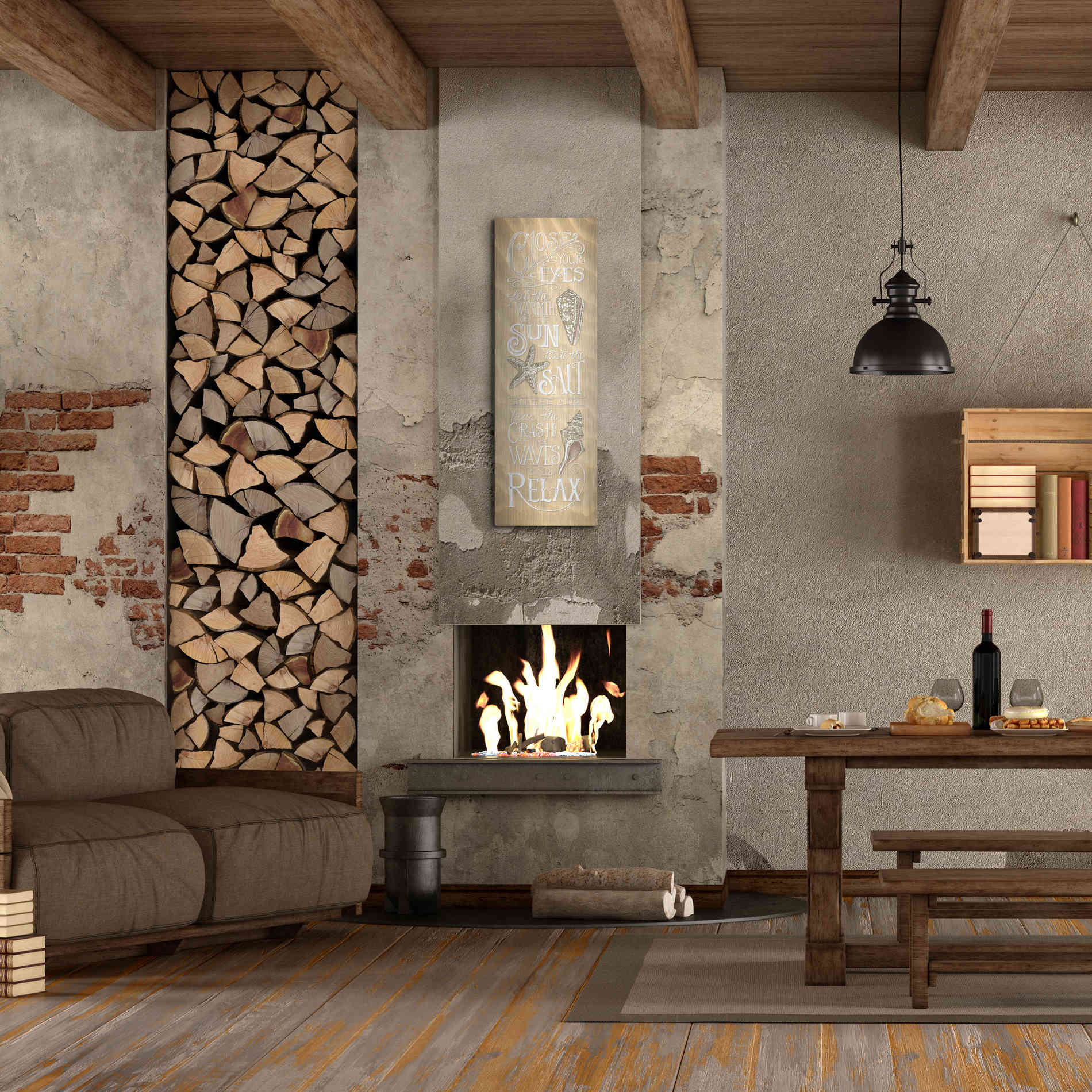 Luxe Metal Art 'Close Your Eyes' by Deb Strain, Metal Wall Art,16x48