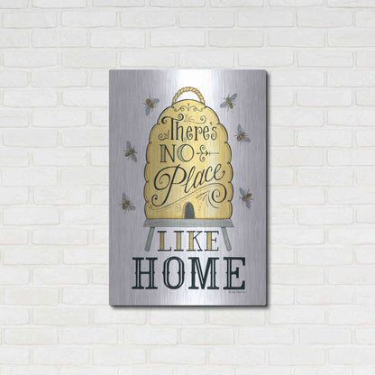 Luxe Metal Art 'There's No Place Like Home' by Deb Strain, Metal Wall Art,24x36