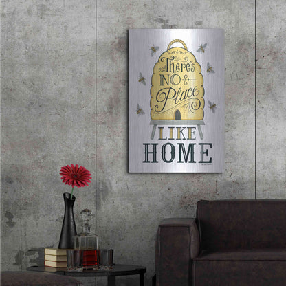 Luxe Metal Art 'There's No Place Like Home' by Deb Strain, Metal Wall Art,24x36