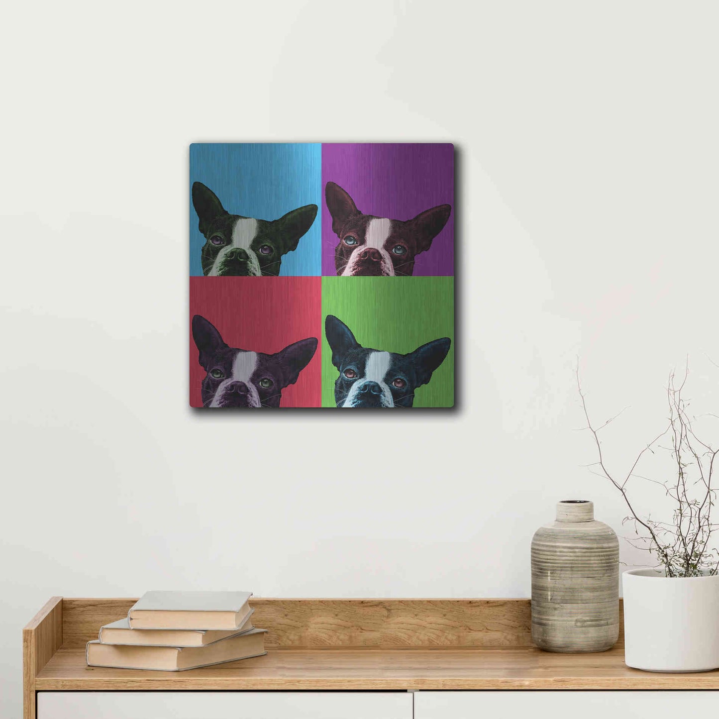 Luxe Metal Art 'Loyalty Pop' by Jon Bertelli, Metal Wall Art,12x12