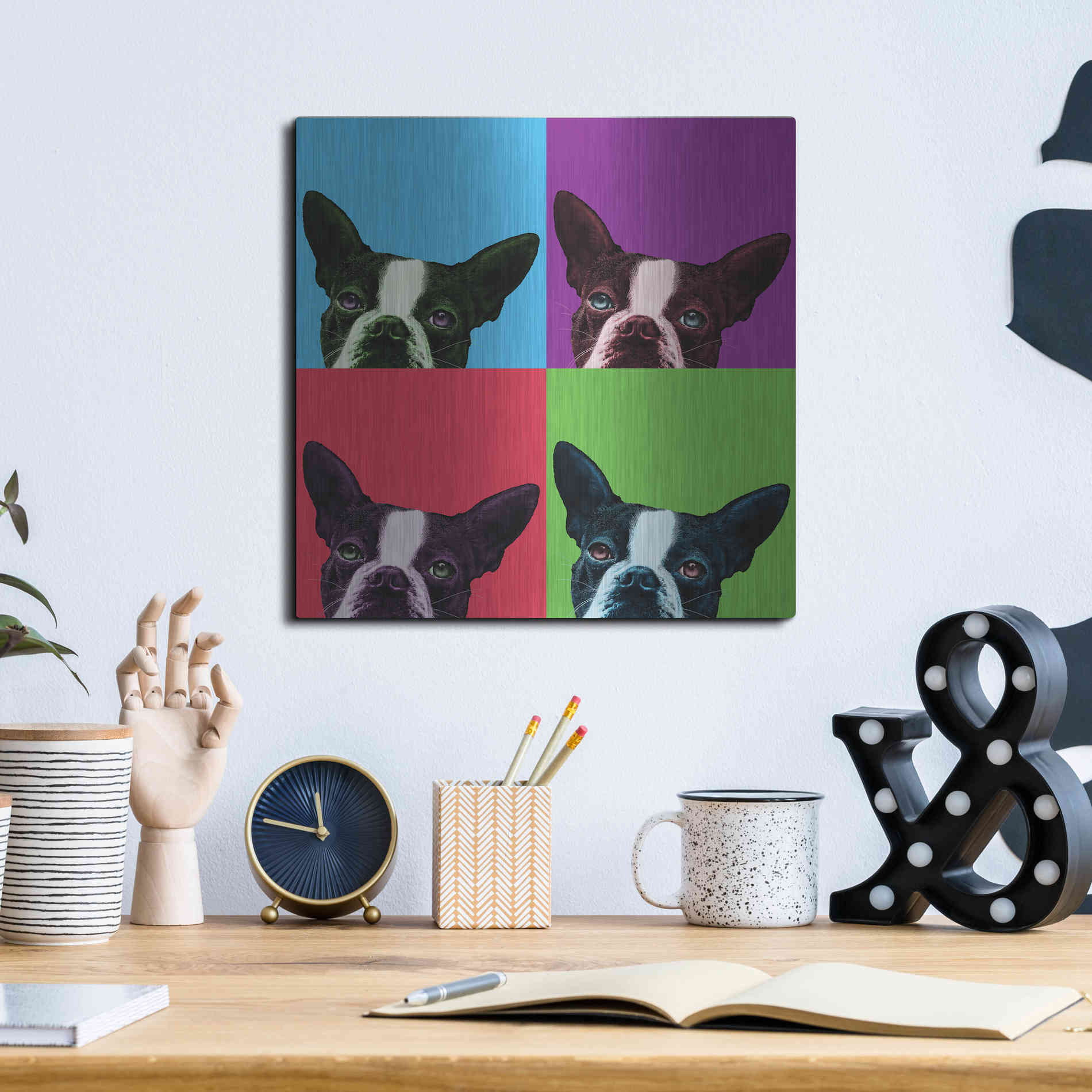 Luxe Metal Art 'Loyalty Pop' by Jon Bertelli, Metal Wall Art,12x12