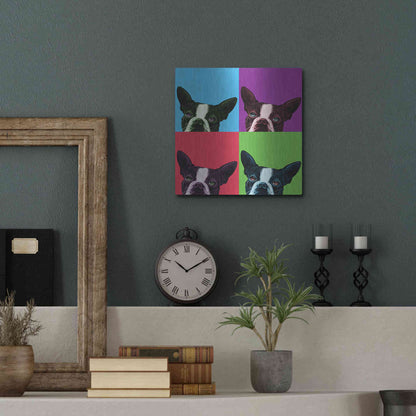 Luxe Metal Art 'Loyalty Pop' by Jon Bertelli, Metal Wall Art,12x12