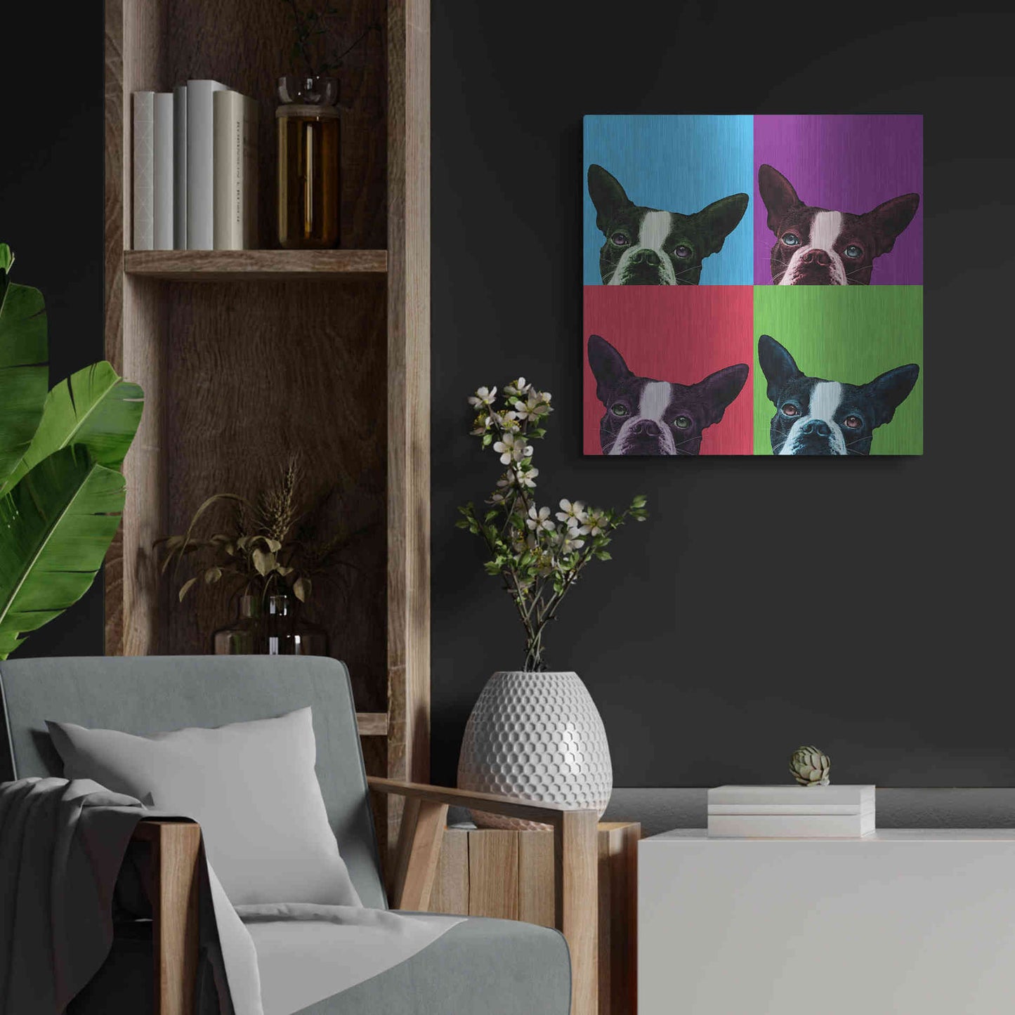 Luxe Metal Art 'Loyalty Pop' by Jon Bertelli, Metal Wall Art,24x24