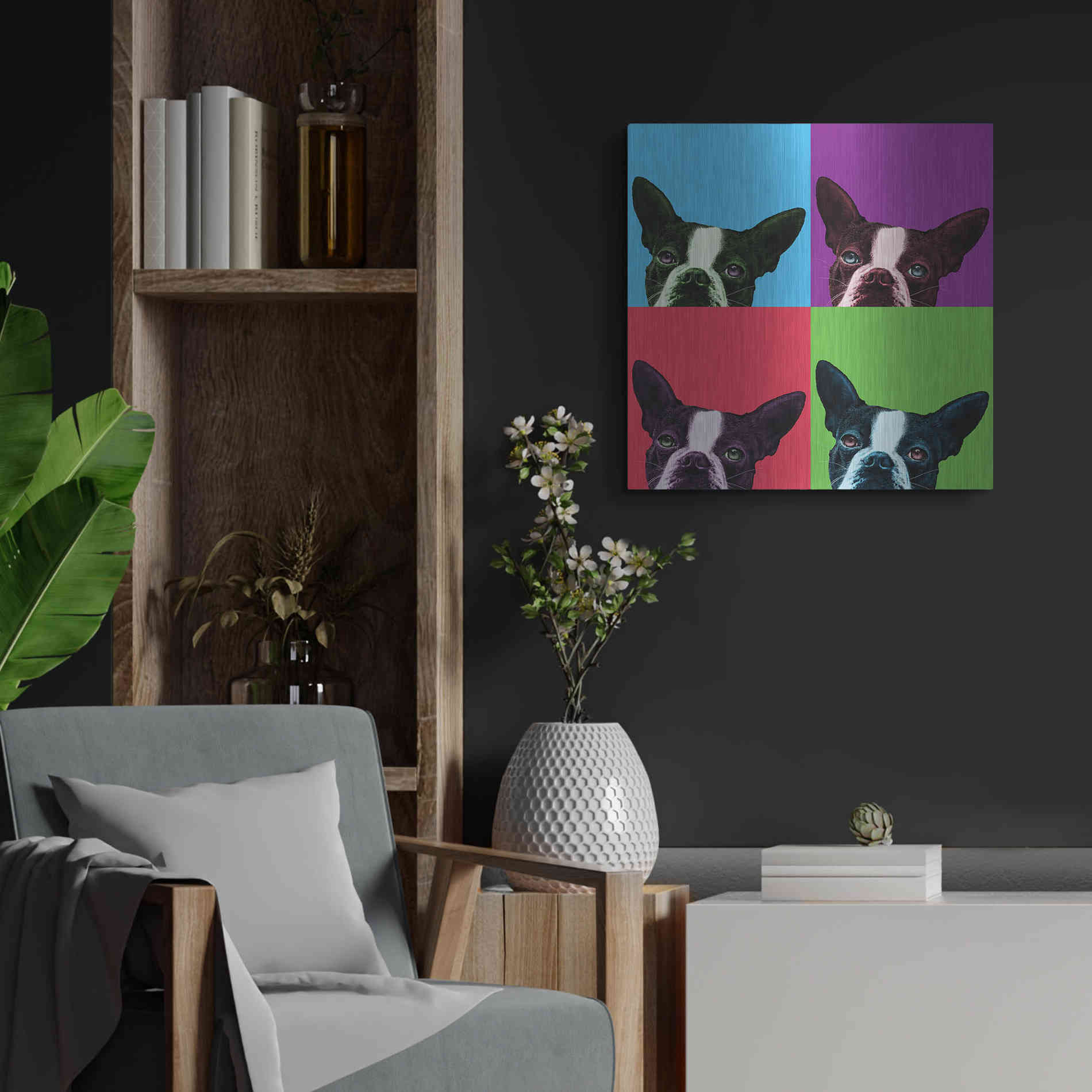 Luxe Metal Art 'Loyalty Pop' by Jon Bertelli, Metal Wall Art,24x24