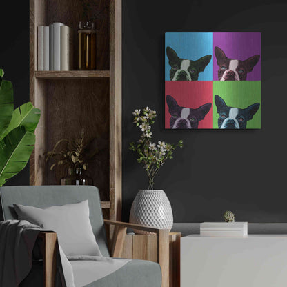 Luxe Metal Art 'Loyalty Pop' by Jon Bertelli, Metal Wall Art,24x24