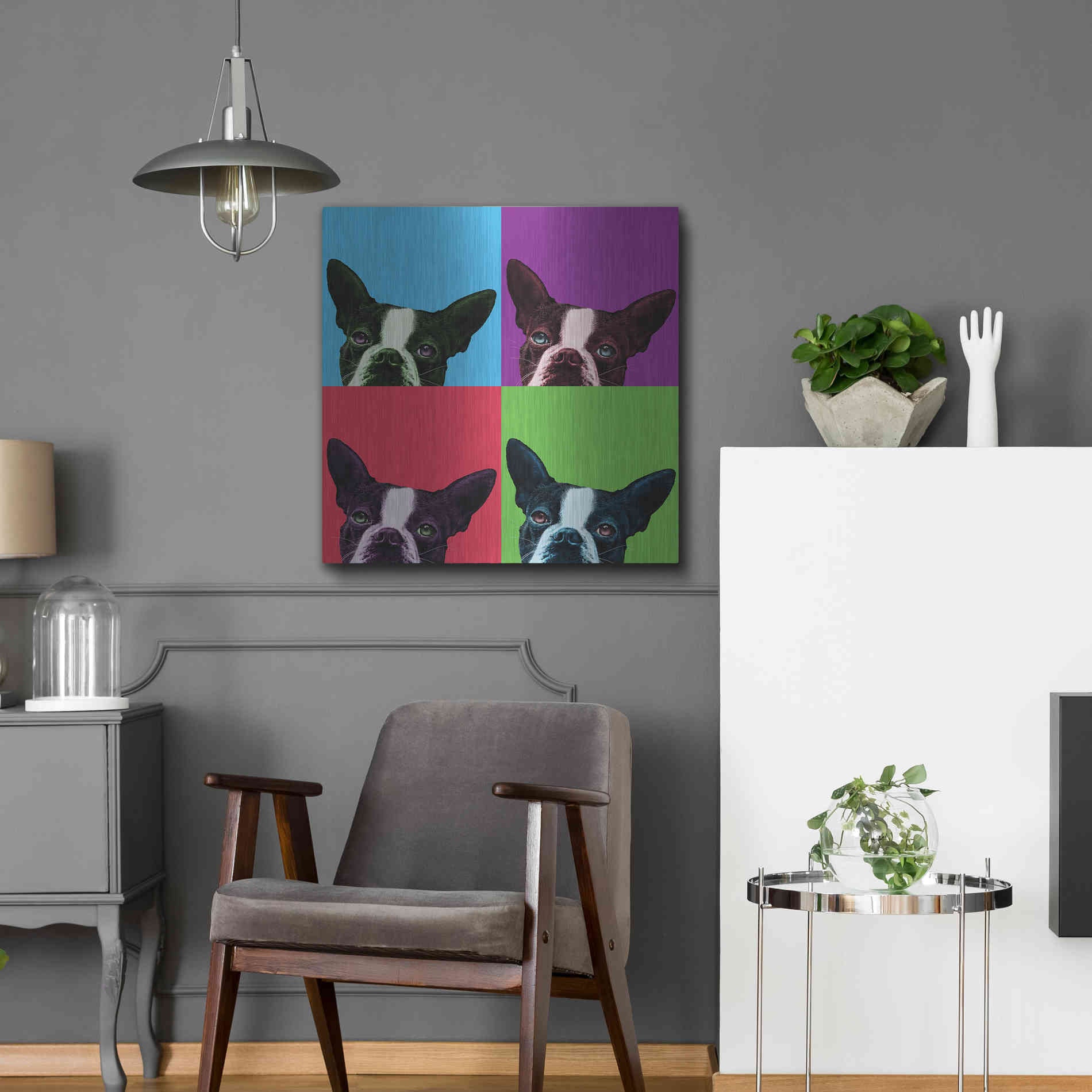 Luxe Metal Art 'Loyalty Pop' by Jon Bertelli, Metal Wall Art,24x24