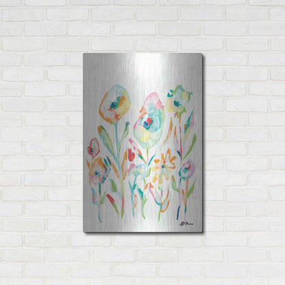 Luxe Metal Art 'Mod Flowers II' by Jessica Mingo, Metal Wall Art,24x36