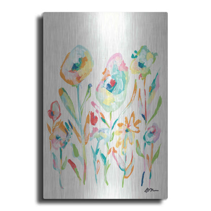 Luxe Metal Art 'Mod Flowers II' by Jessica Mingo, Metal Wall Art