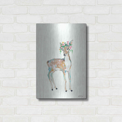 Luxe Metal Art 'Doe' by Jessica Mingo, Metal Wall Art,16x24