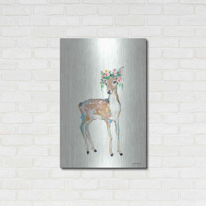 Luxe Metal Art 'Doe' by Jessica Mingo, Metal Wall Art,24x36