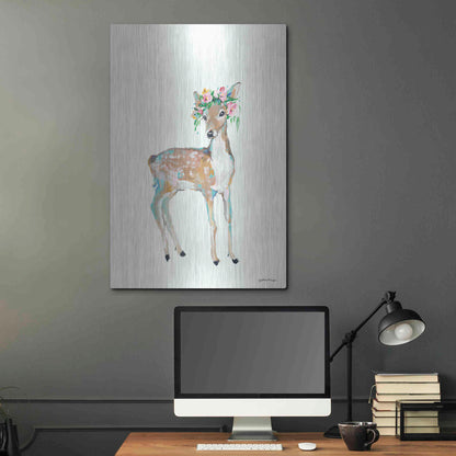 Luxe Metal Art 'Doe' by Jessica Mingo, Metal Wall Art,24x36