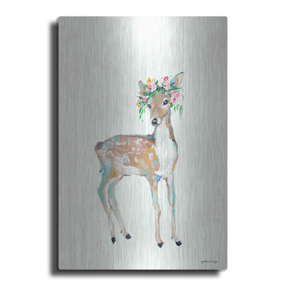 Luxe Metal Art 'Doe' by Jessica Mingo, Metal Wall Art