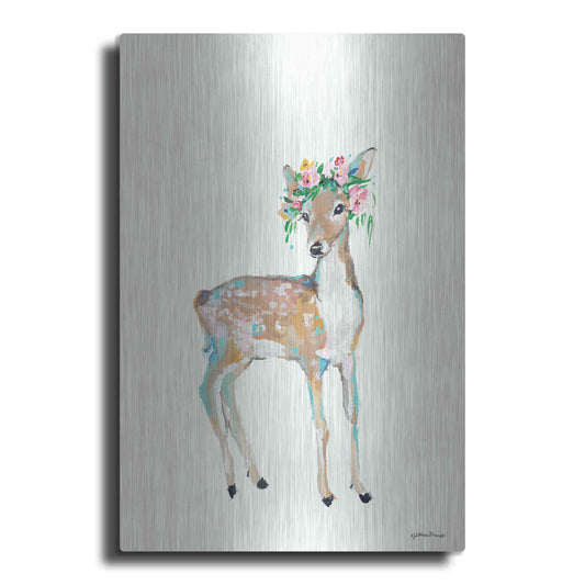 Luxe Metal Art 'Doe' by Jessica Mingo, Metal Wall Art