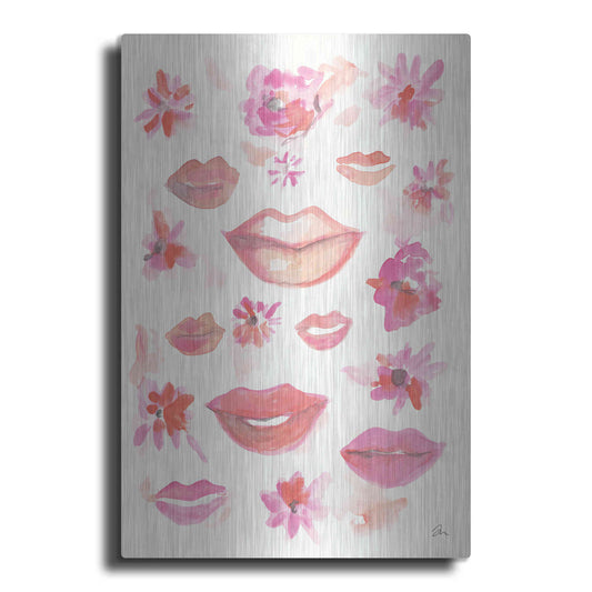 Luxe Metal Art 'Lips' by Jessica Mingo, Metal Wall Art