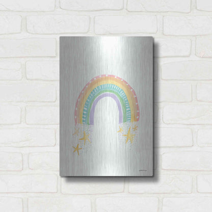 Luxe Metal Art 'Rainbow Dream' by Jessica Mingo, Metal Wall Art,12x16