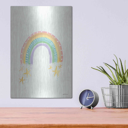 Luxe Metal Art 'Rainbow Dream' by Jessica Mingo, Metal Wall Art,12x16