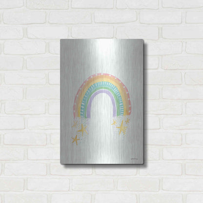 Luxe Metal Art 'Rainbow Dream' by Jessica Mingo, Metal Wall Art,16x24