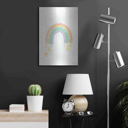 Luxe Metal Art 'Rainbow Dream' by Jessica Mingo, Metal Wall Art,16x24
