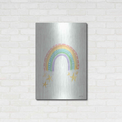 Luxe Metal Art 'Rainbow Dream' by Jessica Mingo, Metal Wall Art,24x36
