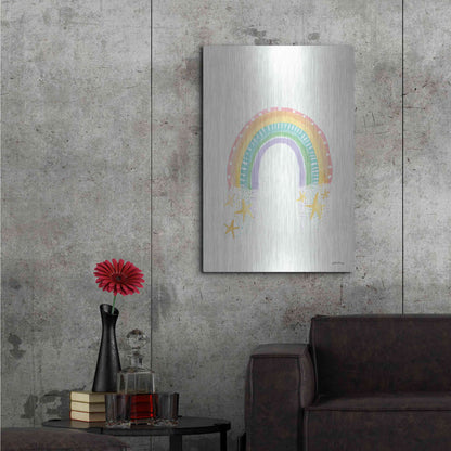 Luxe Metal Art 'Rainbow Dream' by Jessica Mingo, Metal Wall Art,24x36