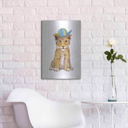 Luxe Metal Art 'Cool Cub' by Jessica Mingo, Metal Wall Art,16x24