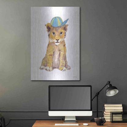 Luxe Metal Art 'Cool Cub' by Jessica Mingo, Metal Wall Art,24x36