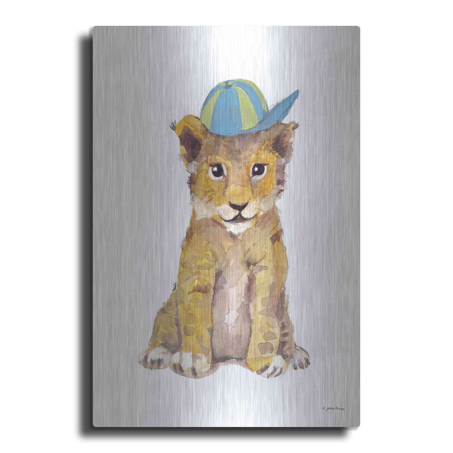 Luxe Metal Art 'Cool Cub' by Jessica Mingo, Metal Wall Art