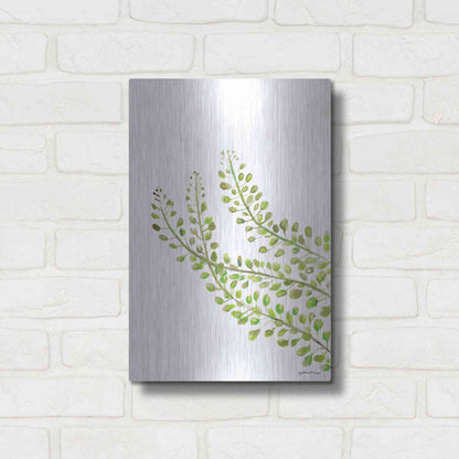 Luxe Metal Art 'Green Bliss' by Jessica Mingo, Metal Wall Art,12x16