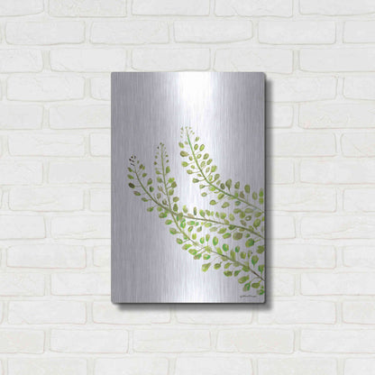 Luxe Metal Art 'Green Bliss' by Jessica Mingo, Metal Wall Art,16x24