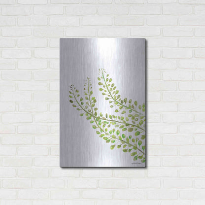 Luxe Metal Art 'Green Bliss' by Jessica Mingo, Metal Wall Art,24x36