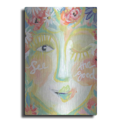 Luxe Metal Art 'See the Good' by Jessica Mingo, Metal Wall Art