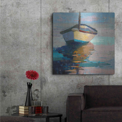 Luxe Metal Art 'Lap, Lap, Nap, Nap' by Beth Forst, Metal Wall Art,36x36