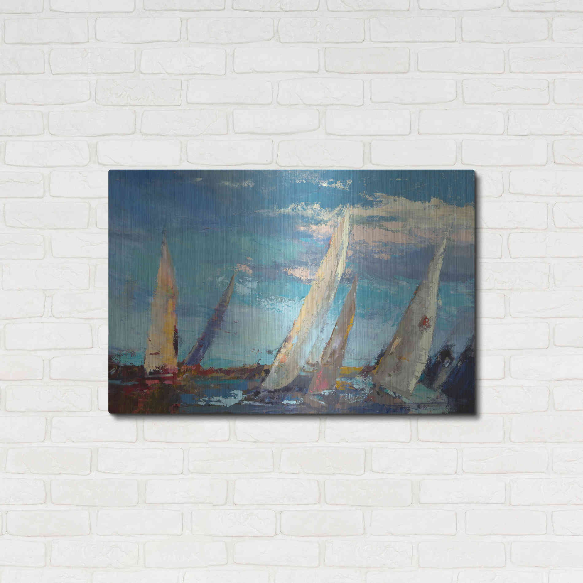 Luxe Metal Art 'Magnificence' by Beth Forst, Metal Wall Art,36x24