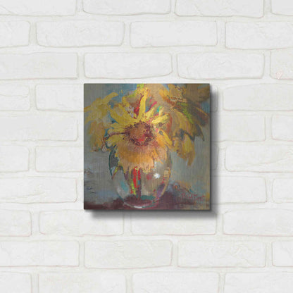 Luxe Metal Art 'Water Globe Blossoms' by Beth Forst, Metal Wall Art,12x12