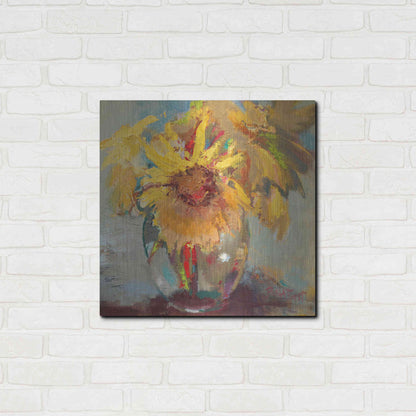 Luxe Metal Art 'Water Globe Blossoms' by Beth Forst, Metal Wall Art,24x24