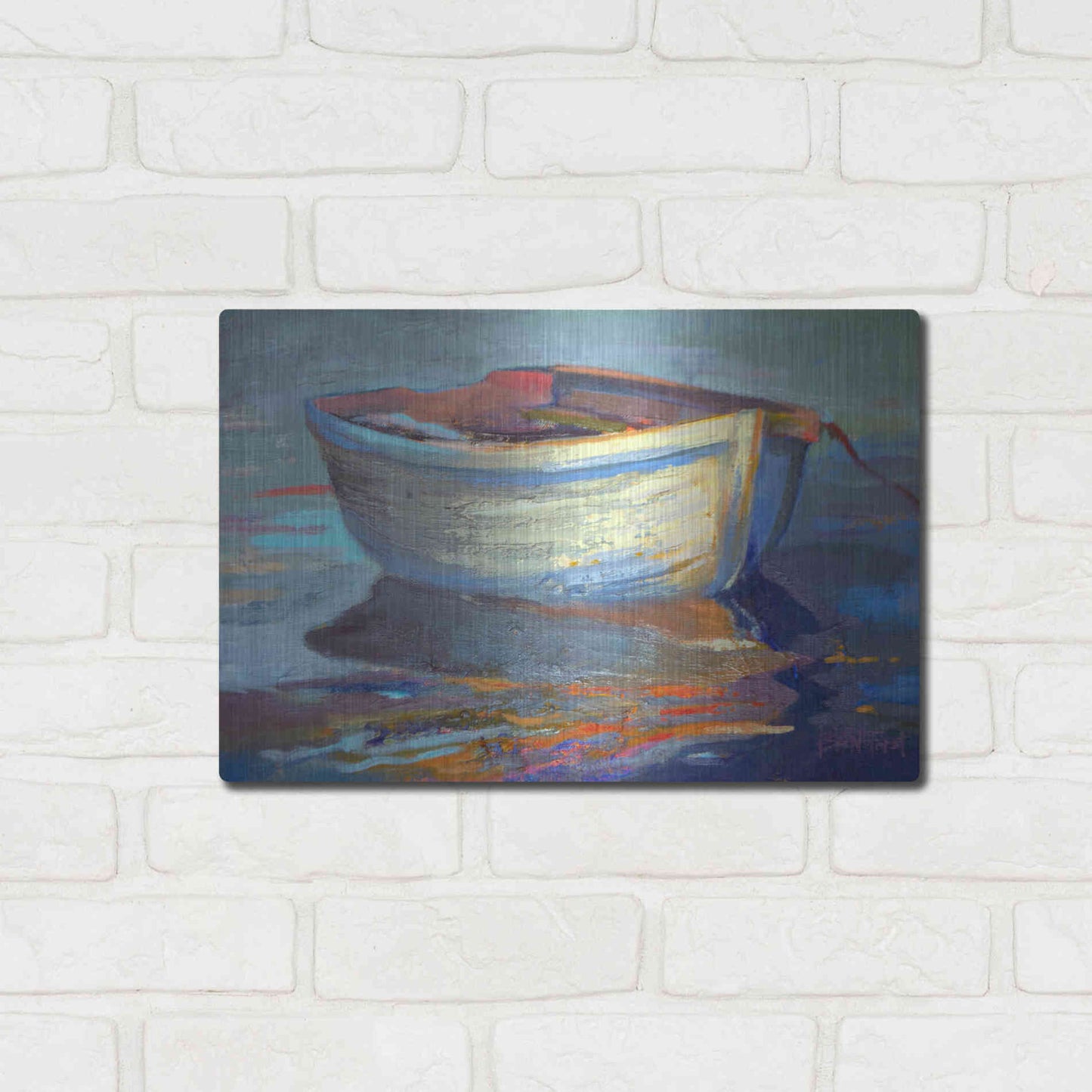 Luxe Metal Art 'Sail Away' by Beth Forst, Metal Wall Art,16x12