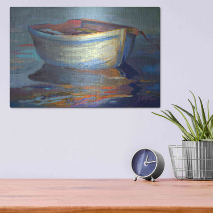 Luxe Metal Art 'Sail Away' by Beth Forst, Metal Wall Art,16x12