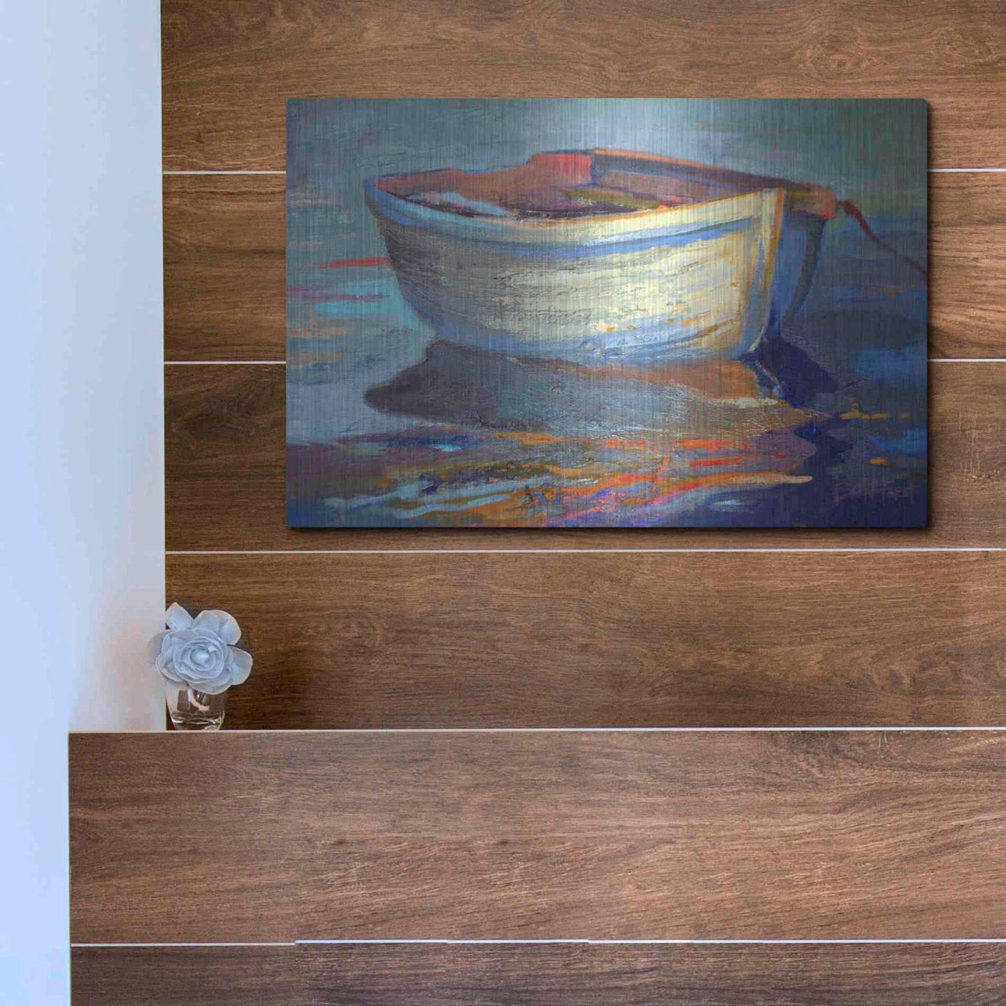 Luxe Metal Art 'Sail Away' by Beth Forst, Metal Wall Art,16x12