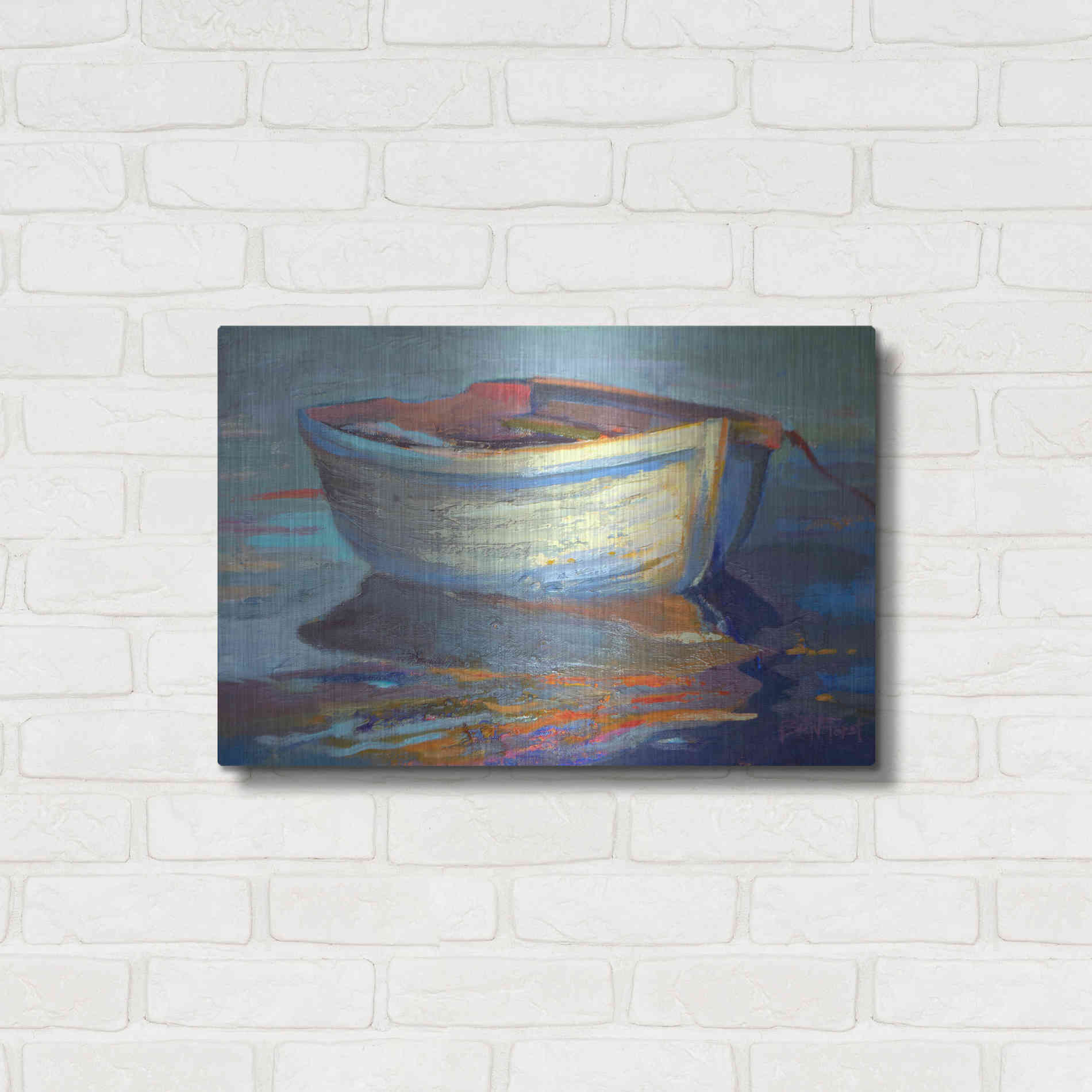 Luxe Metal Art 'Sail Away' by Beth Forst, Metal Wall Art,24x16