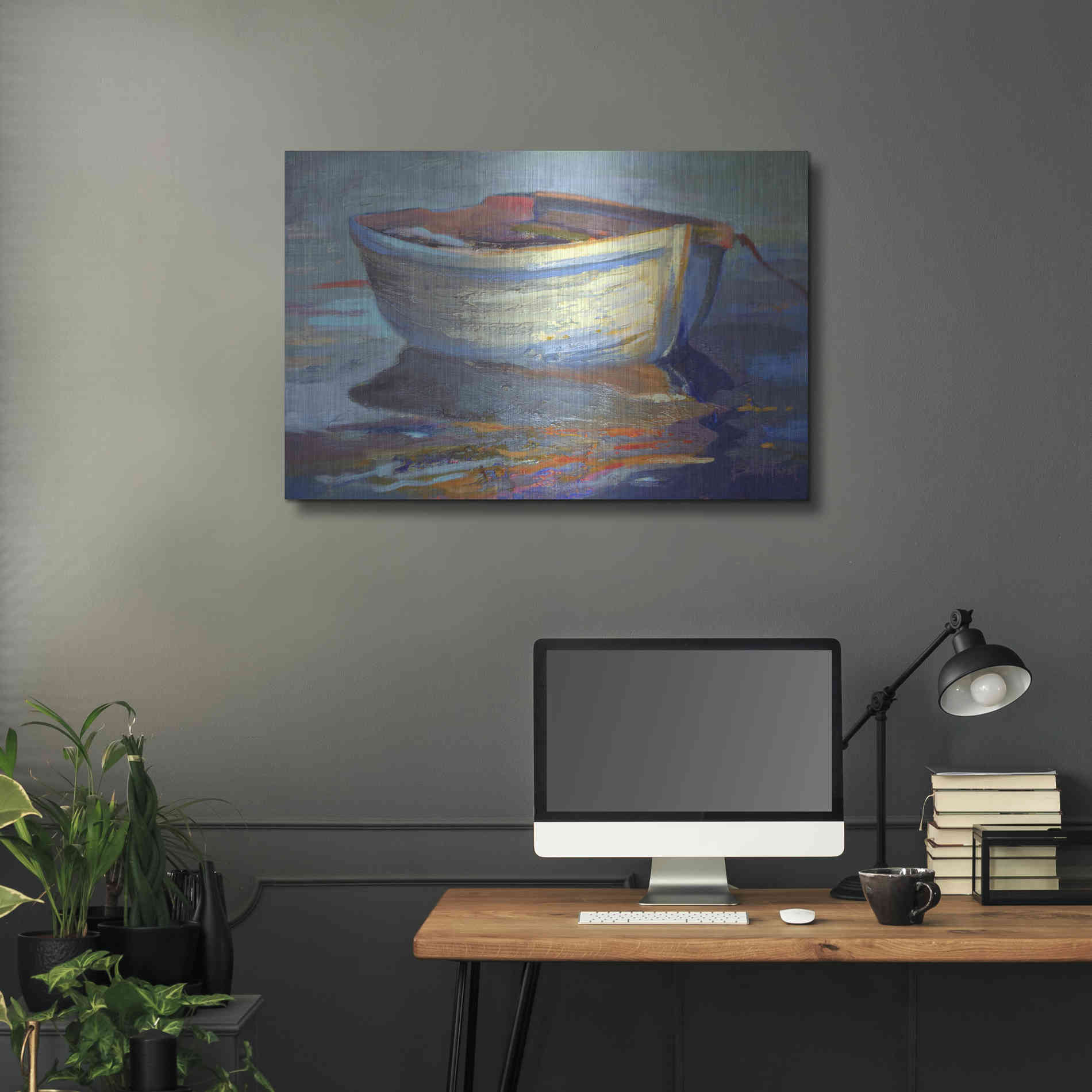 Luxe Metal Art 'Sail Away' by Beth Forst, Metal Wall Art,36x24