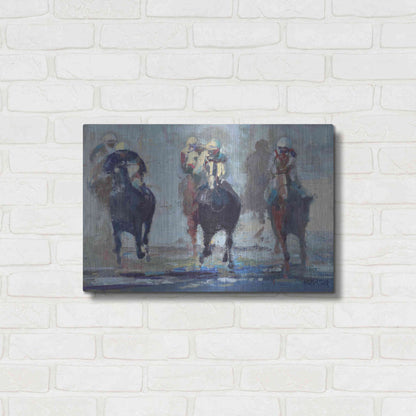 Luxe Metal Art 'Thunder Run' by Beth Forst, Metal Wall Art,24x16