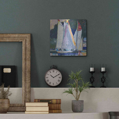 Luxe Metal Art 'Waiting For Wind' by Beth Forst, Metal Wall Art,12x12