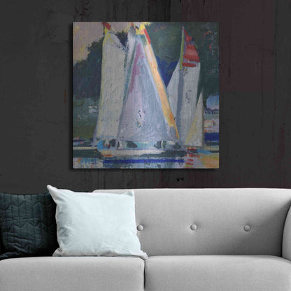 Luxe Metal Art 'Waiting For Wind' by Beth Forst, Metal Wall Art,36x36