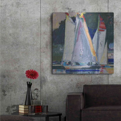 Luxe Metal Art 'Waiting For Wind' by Beth Forst, Metal Wall Art,36x36