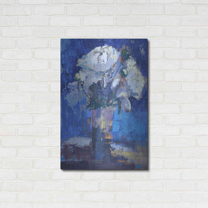 Luxe Metal Art 'White Peonies' by Beth Forst, Metal Wall Art,24x36