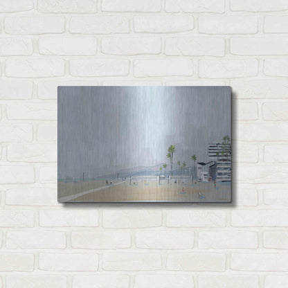 Luxe Metal Art 'Annenberg Beach House' by Pete Oswald, Metal Wall Art,24x16