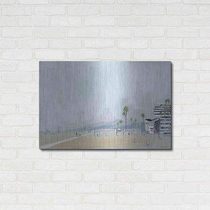 Luxe Metal Art 'Annenberg Beach House' by Pete Oswald, Metal Wall Art,36x24
