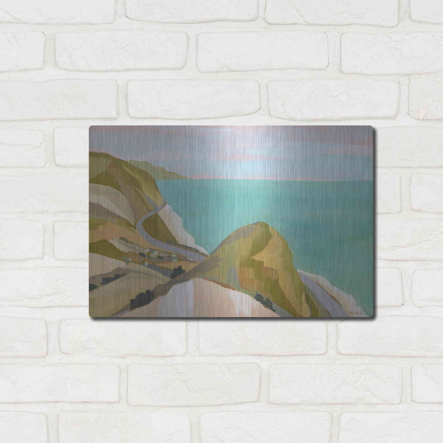 Luxe Metal Art 'Big Sycamore Canyon' by Pete Oswald, Metal Wall Art,16x12