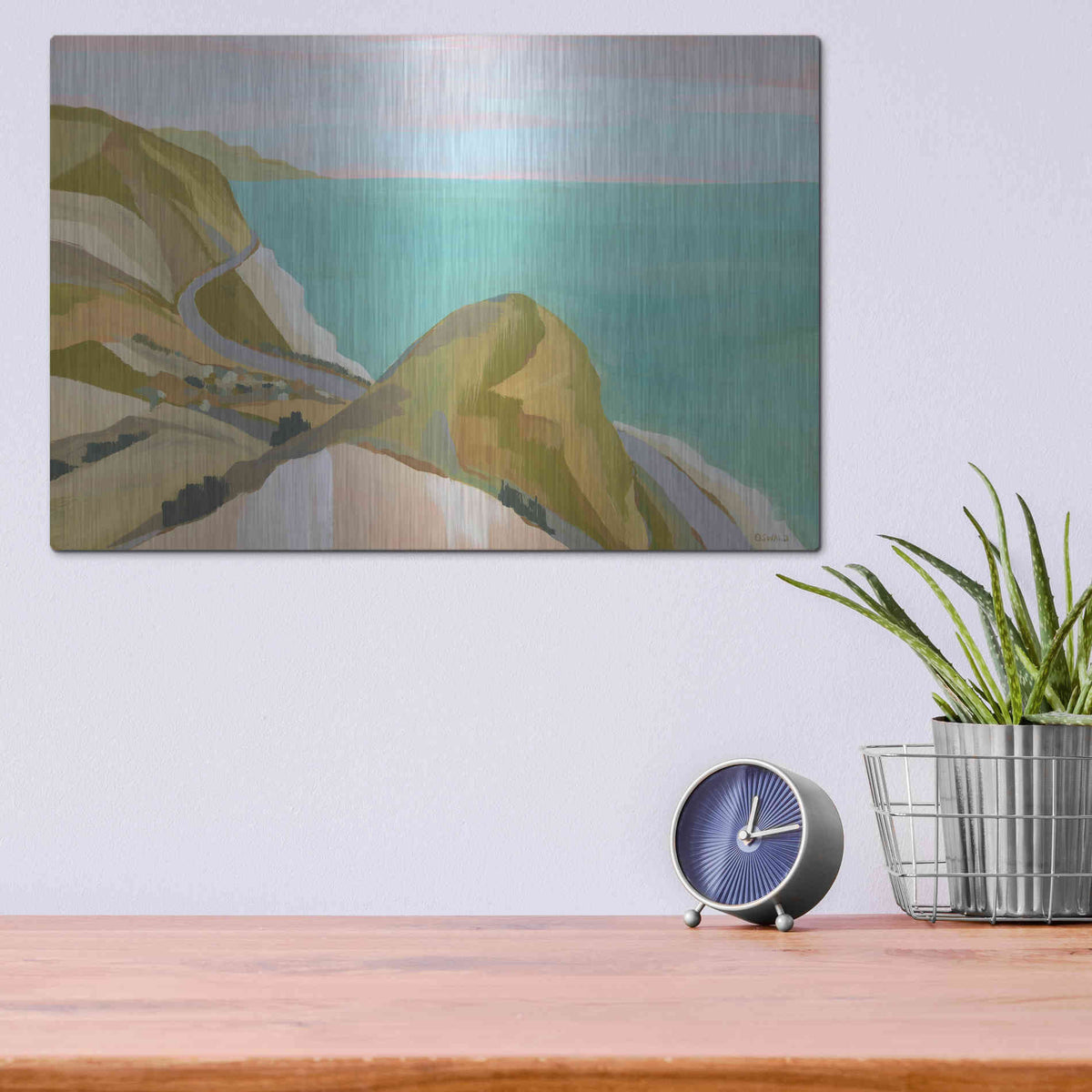Luxe Metal Art 'Big Sycamore Canyon' by Pete Oswald, Metal Wall Art,16x12
