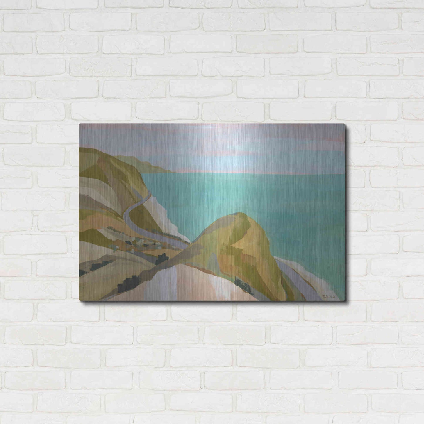 Luxe Metal Art 'Big Sycamore Canyon' by Pete Oswald, Metal Wall Art,36x24